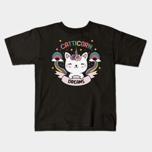 Catticorn Cat Kids T-Shirt